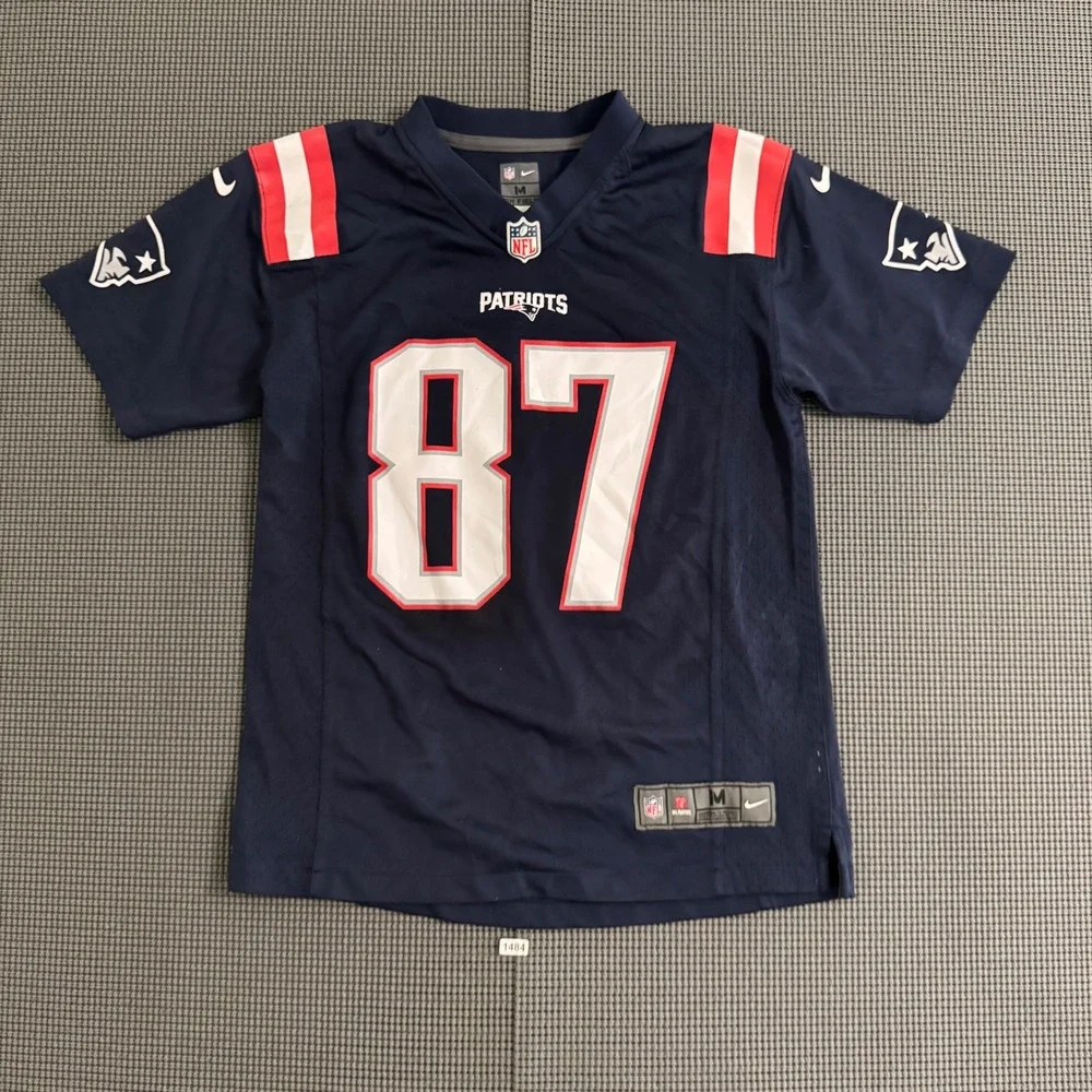 Nike Kids New England Patriots Rob Gronkowski 87 Jersey Navy Blue Medium 10/12